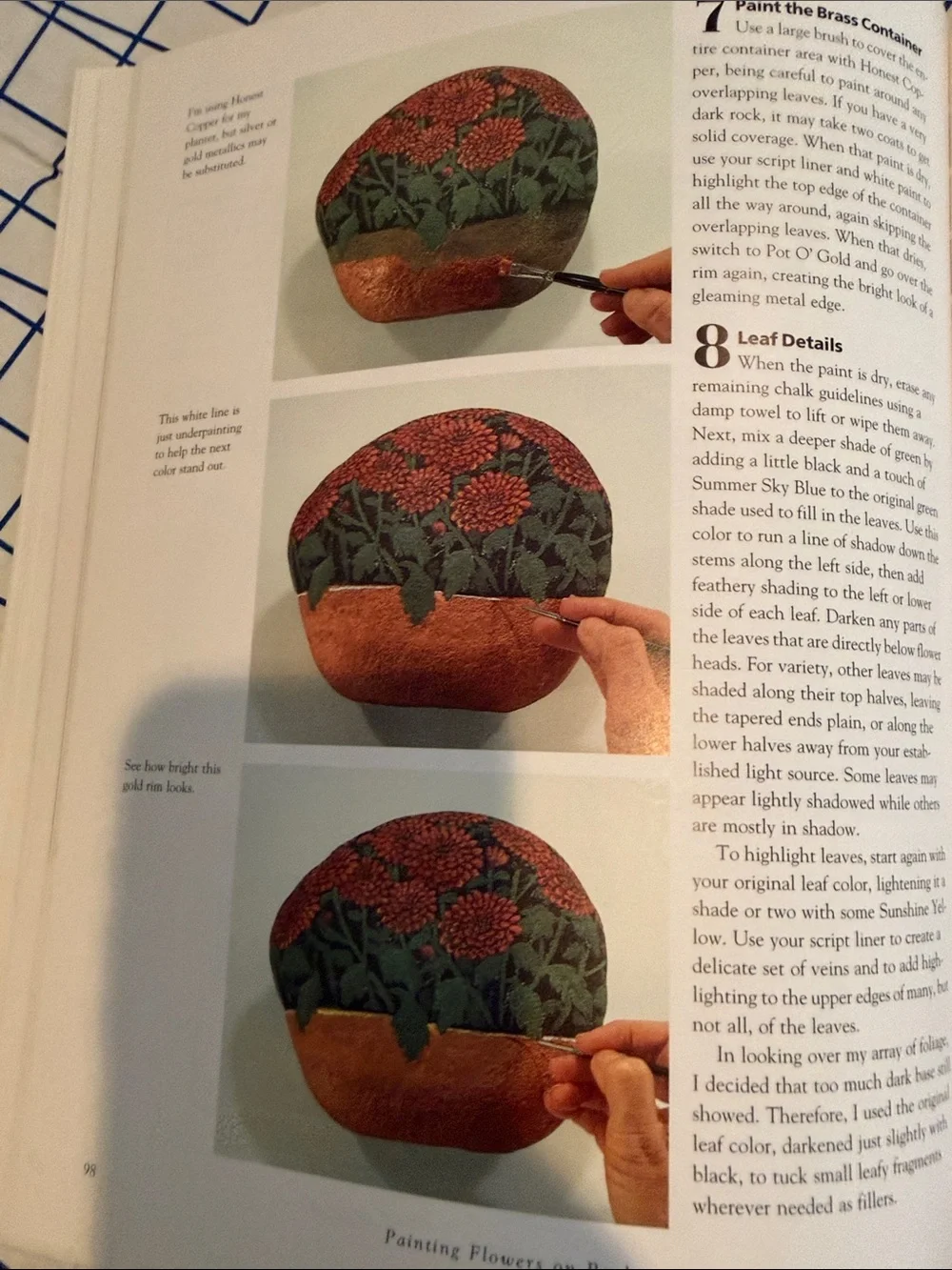 Craft books ’painting flowers